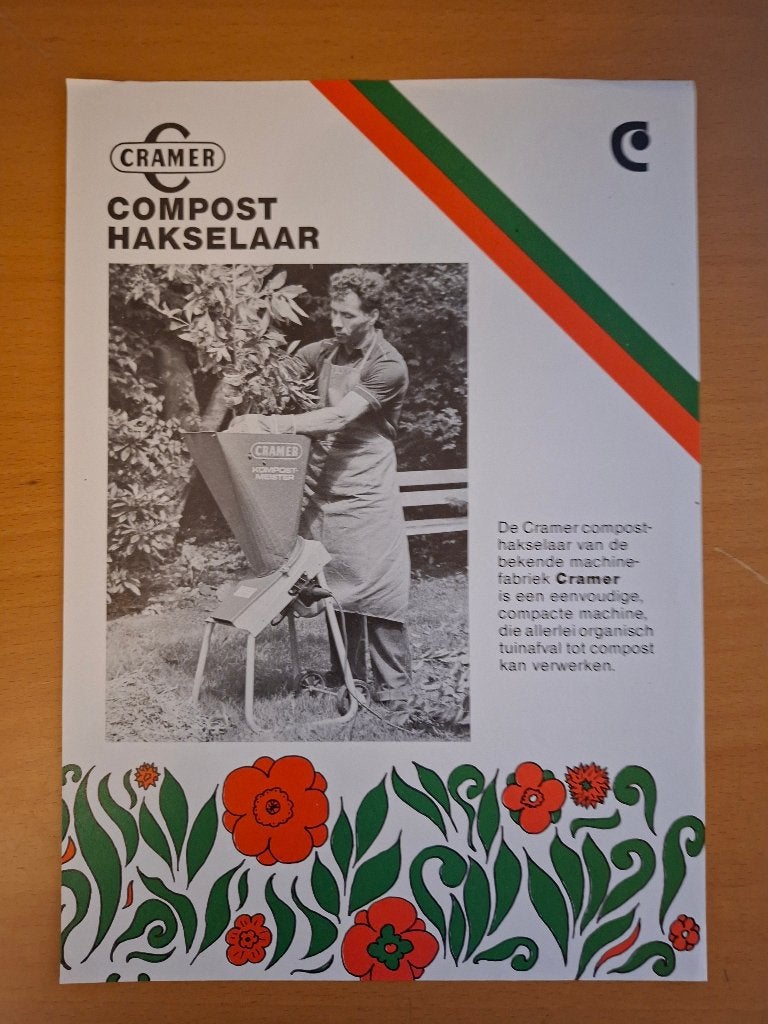 Folder Cramer Compost hakselaar, Ophalen of Verzenden, Gelezen, Tractor en Landbouw