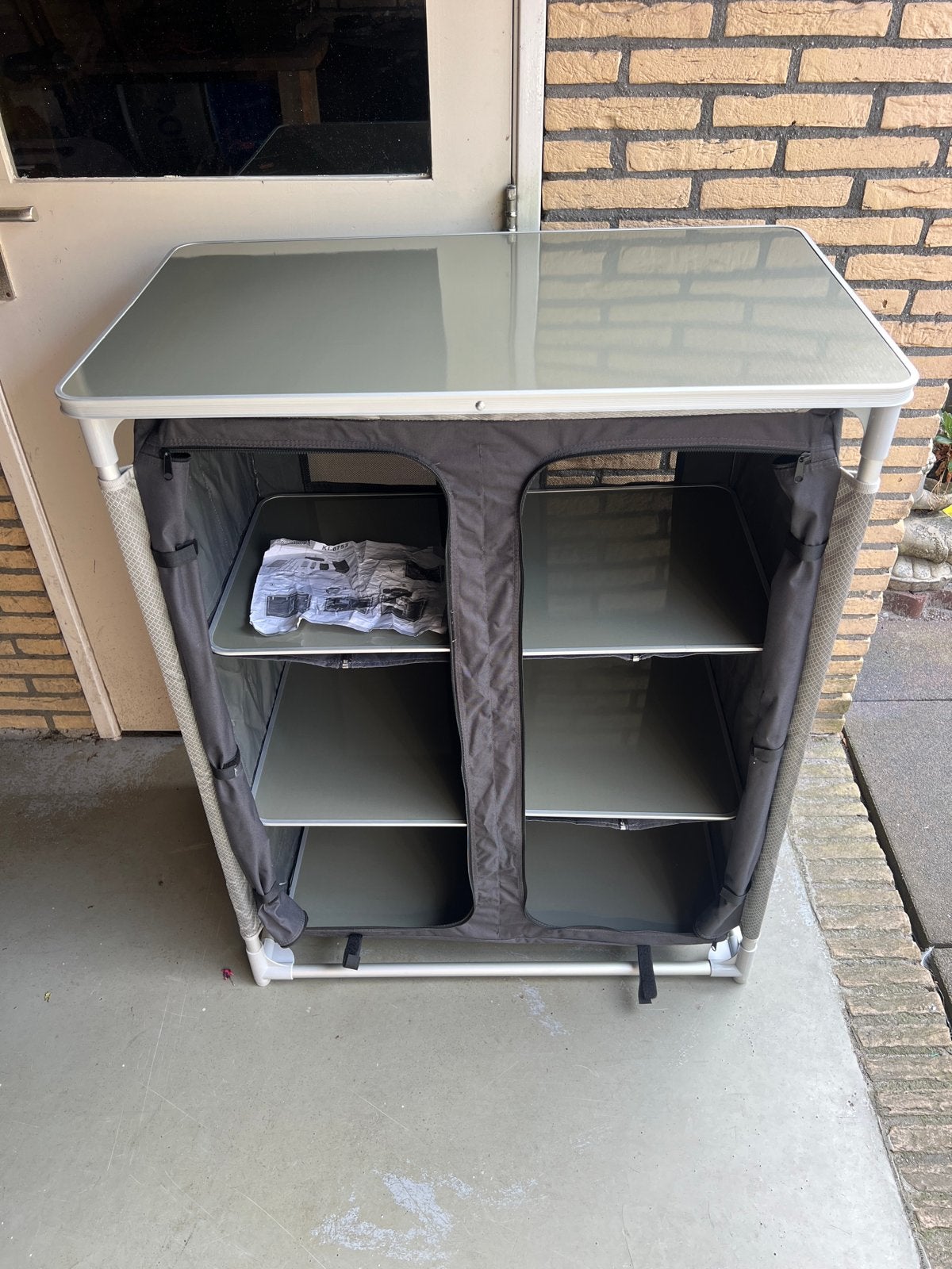 Basecamp KI-0753 Campingkast met opbergtas, Caravans en Kamperen, Kampeeraccessoires, Zo goed als nieuw, Ophalen