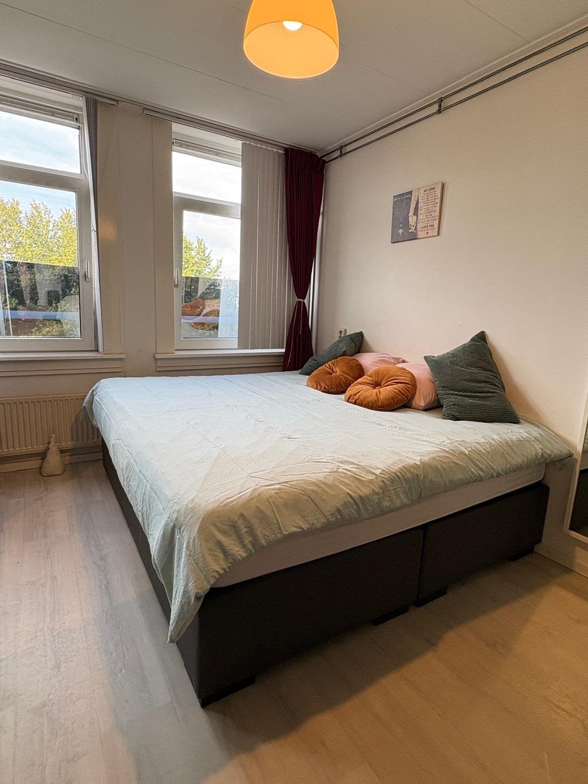Tweepersoons boxspring met Emma topper - 180x200 cm, Ophalen, Gebruikt, Tweepersoons, 180 cm