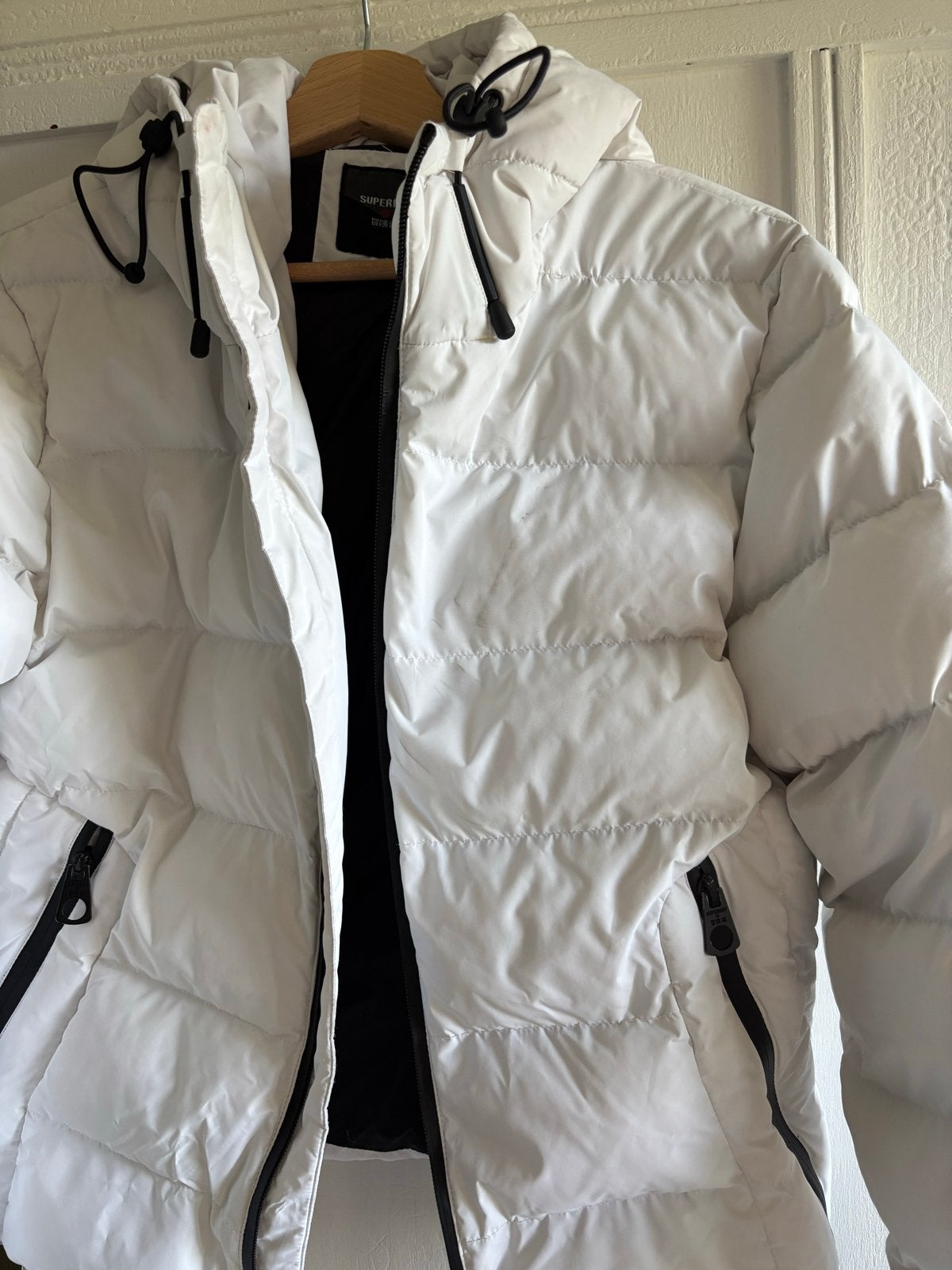 Superdry dons jack, Ophalen of Verzenden, Gedragen, Maat 36 (S), Wit