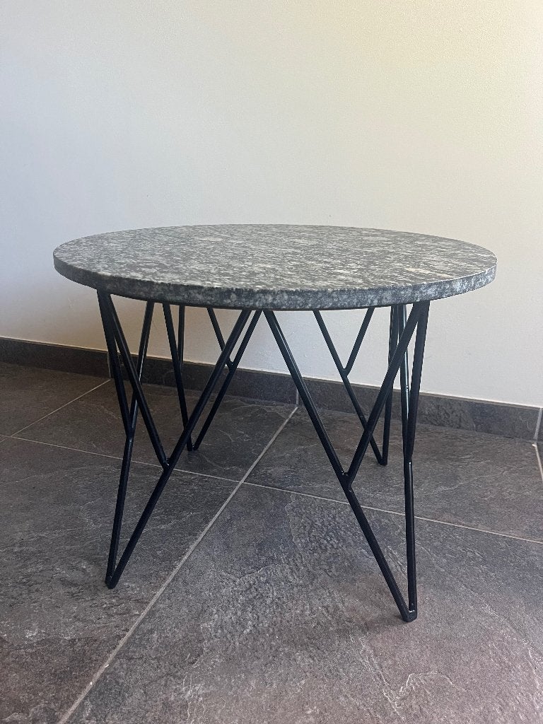 Salontafel marmer, Ophalen, 100 tot 150 cm, Rond, 50 tot 100 cm