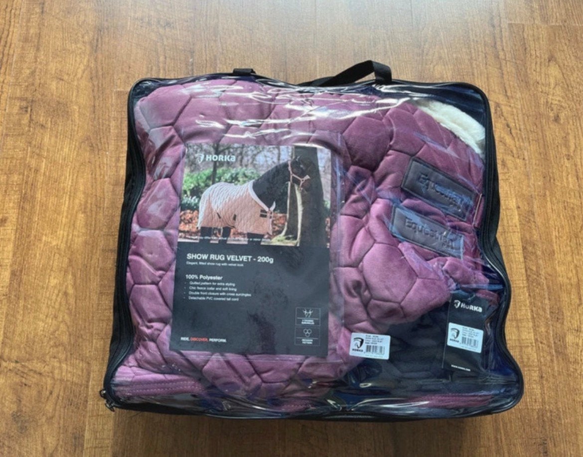 Horka Show rug velvet zweetdeken  Size 6.9 / 205, Overige merken, Zweetdeken, Ophalen of Verzenden, Full (L)