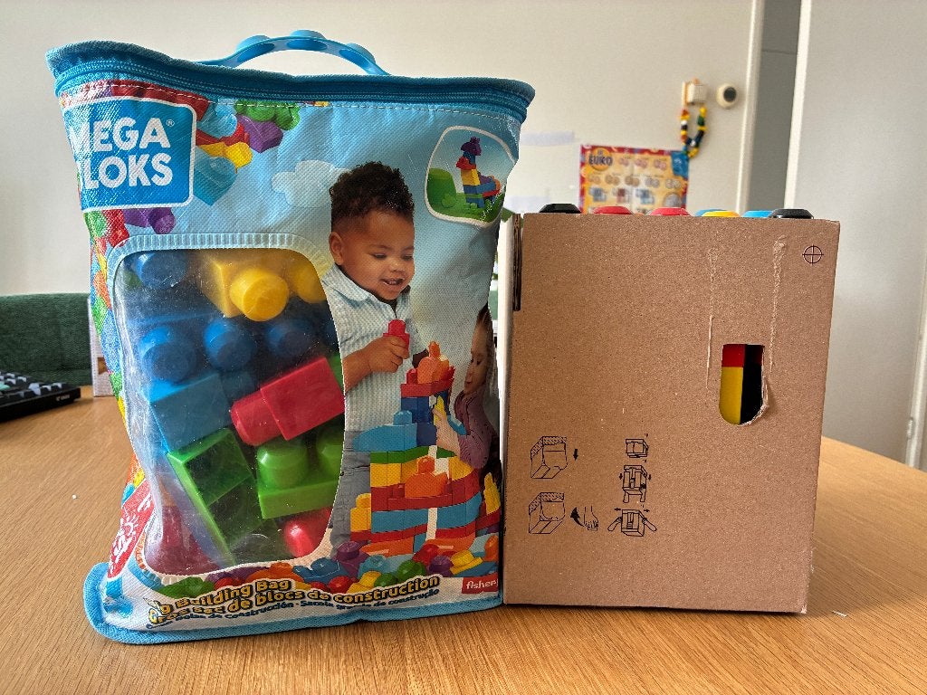 Megabloks blokken, Kinderen en Baby's, Speelgoed | Bouwstenen, Ophalen, Zo goed als nieuw, Megabloks