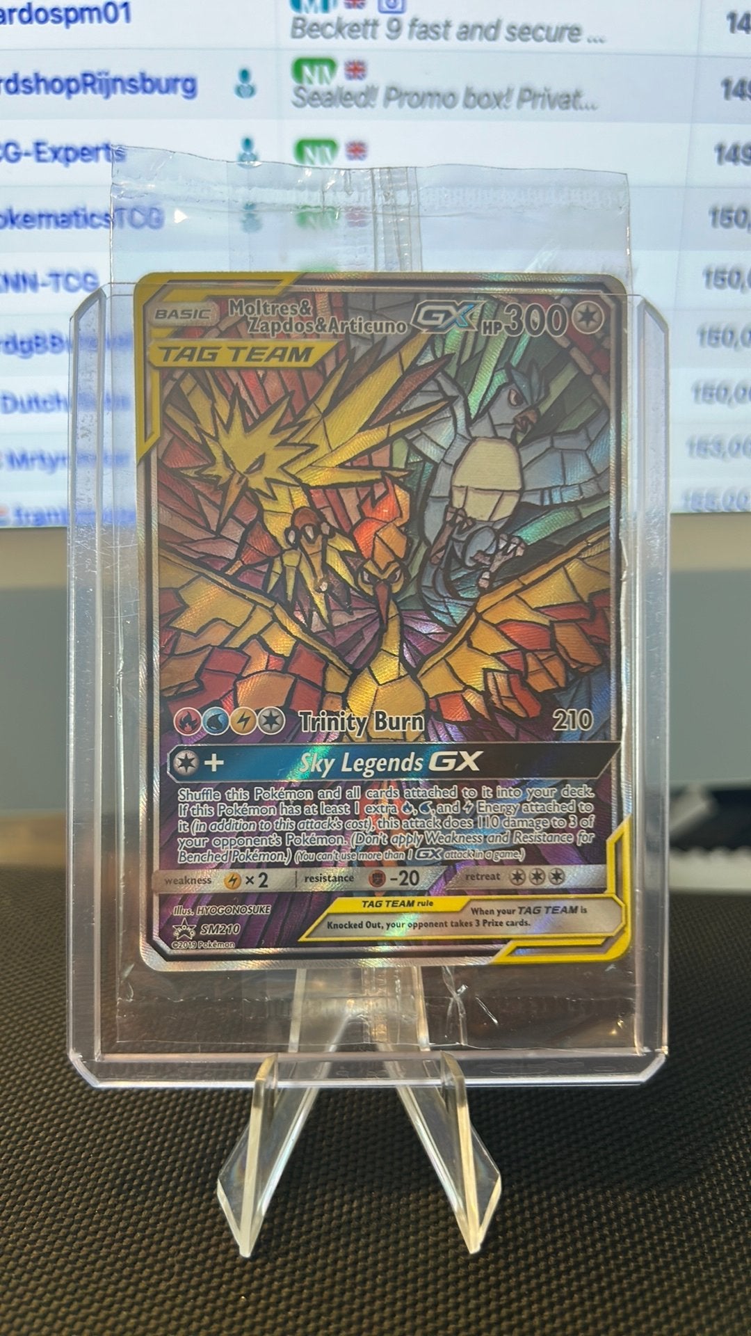 Moltres & Zapdos & Articuno GX Promo, Ophalen of Verzenden, Nieuw, Losse kaart
