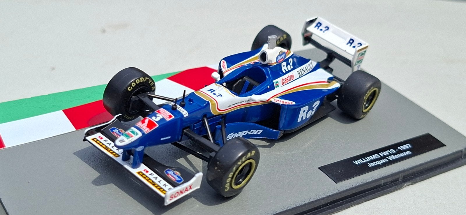 Williams FW19 - 1997 Jacques Villeneuve F1 modelauto, Ophalen of Verzenden, Zo goed als nieuw