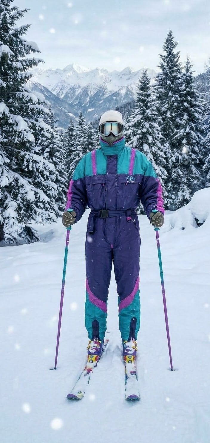 unisex vintage jaren 80 skipak maat L ski après-ski carnaval, Maat 52/54 (L), Ophalen of Verzenden, Zo goed als nieuw, On the Way