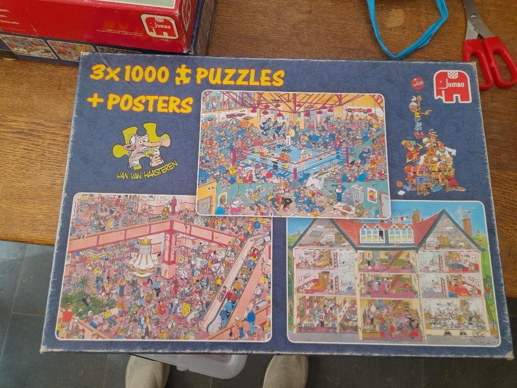 J van Haasteren, Boxing match, shop til .,,, , shaped hotel, Ophalen of Verzenden, 500 t/m 1500 stukjes, Gebruikt, Legpuzzel