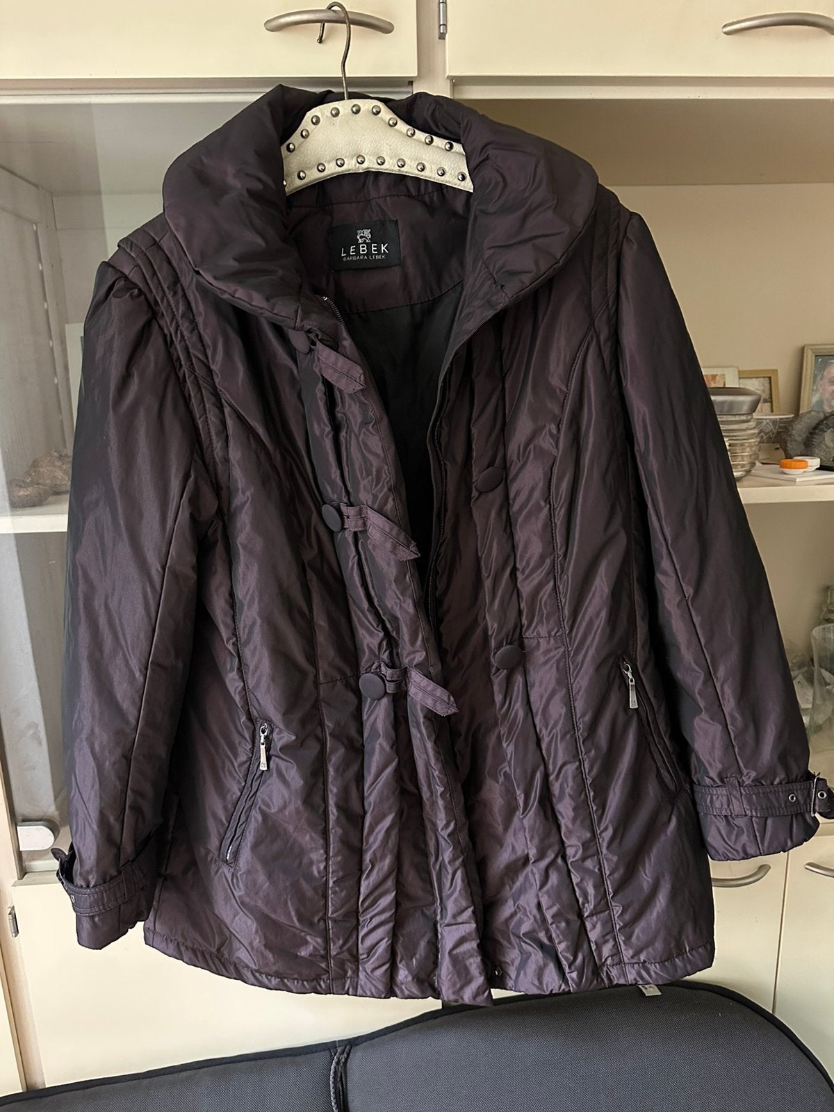 Fijne warme damesjas Barbara Lebek maat 44, Kleding | Dames, Paars, Maat 42/44 (L), Ophalen of Verzenden, Zo goed als nieuw