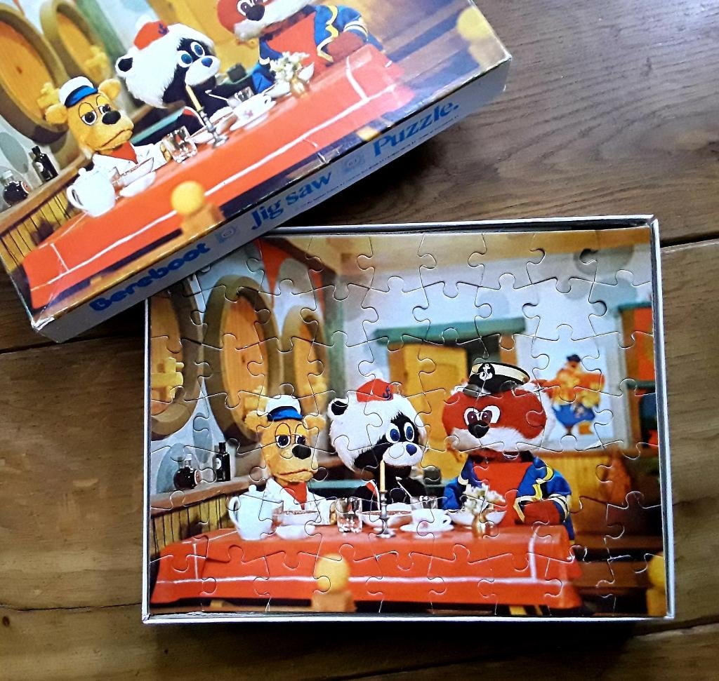De Bereboot - vintage - retro - legpuzzel - puzzel - (1975, Ophalen of Verzenden, Meer dan 50 stukjes, Gebruikt, 6 jaar of ouder
