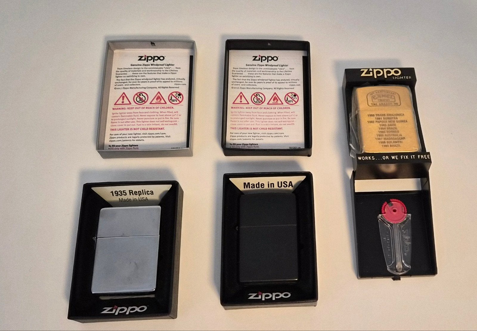 Zippo aanstekers - Diverse modellen, nieuw en gebruikt, Ophalen, Zo goed als nieuw, Aansteker