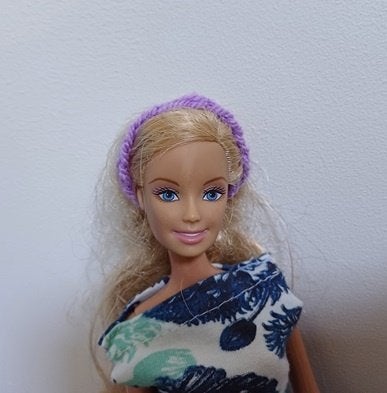Barbie kleertjes haarband lila  , Verzenden, Nieuw, Barbie
