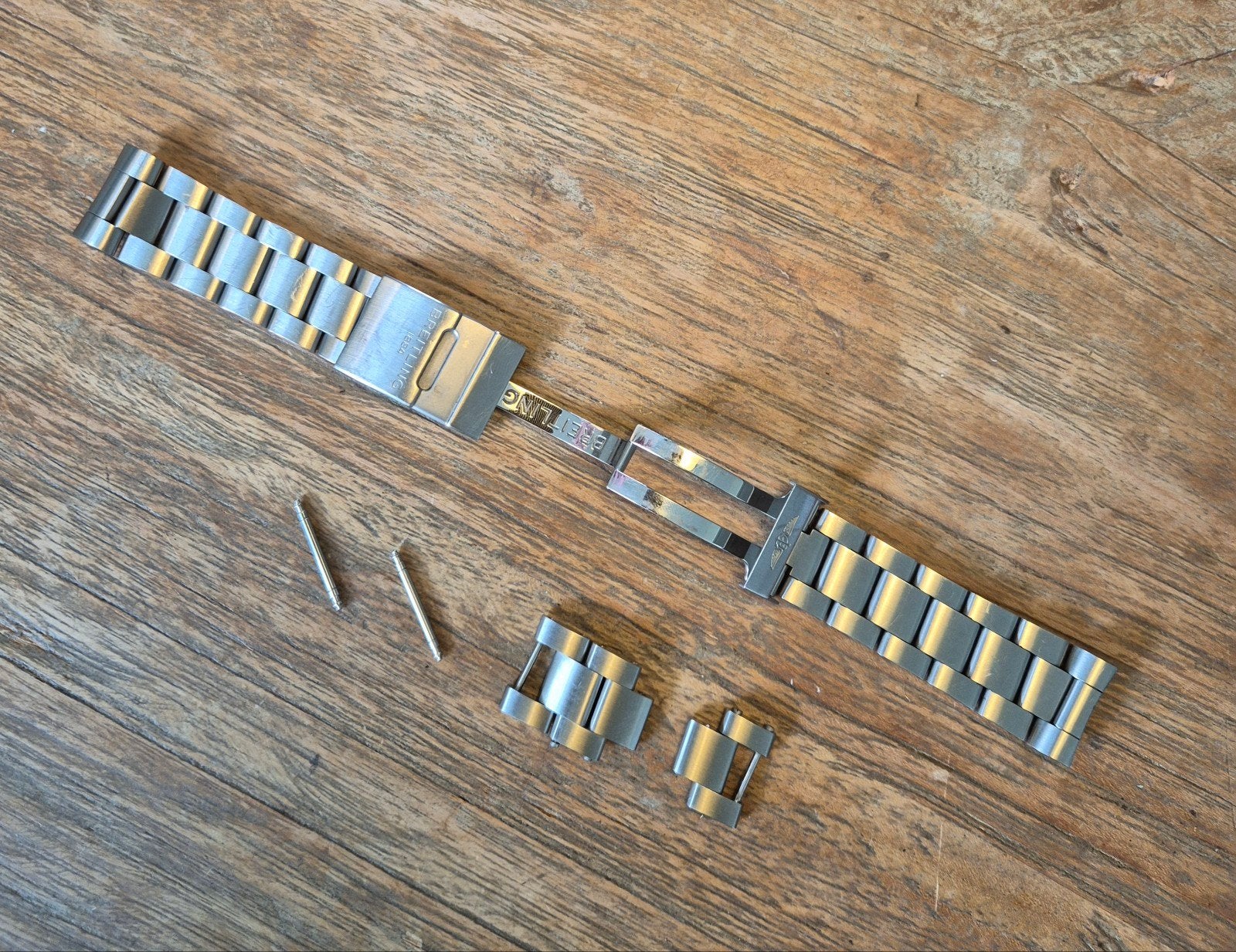Originele Breitling band 22-20 162A van Superocean II, Sieraden, Tassen en Uiterlijk, Horloges | Dames, Overige merken, Staal
