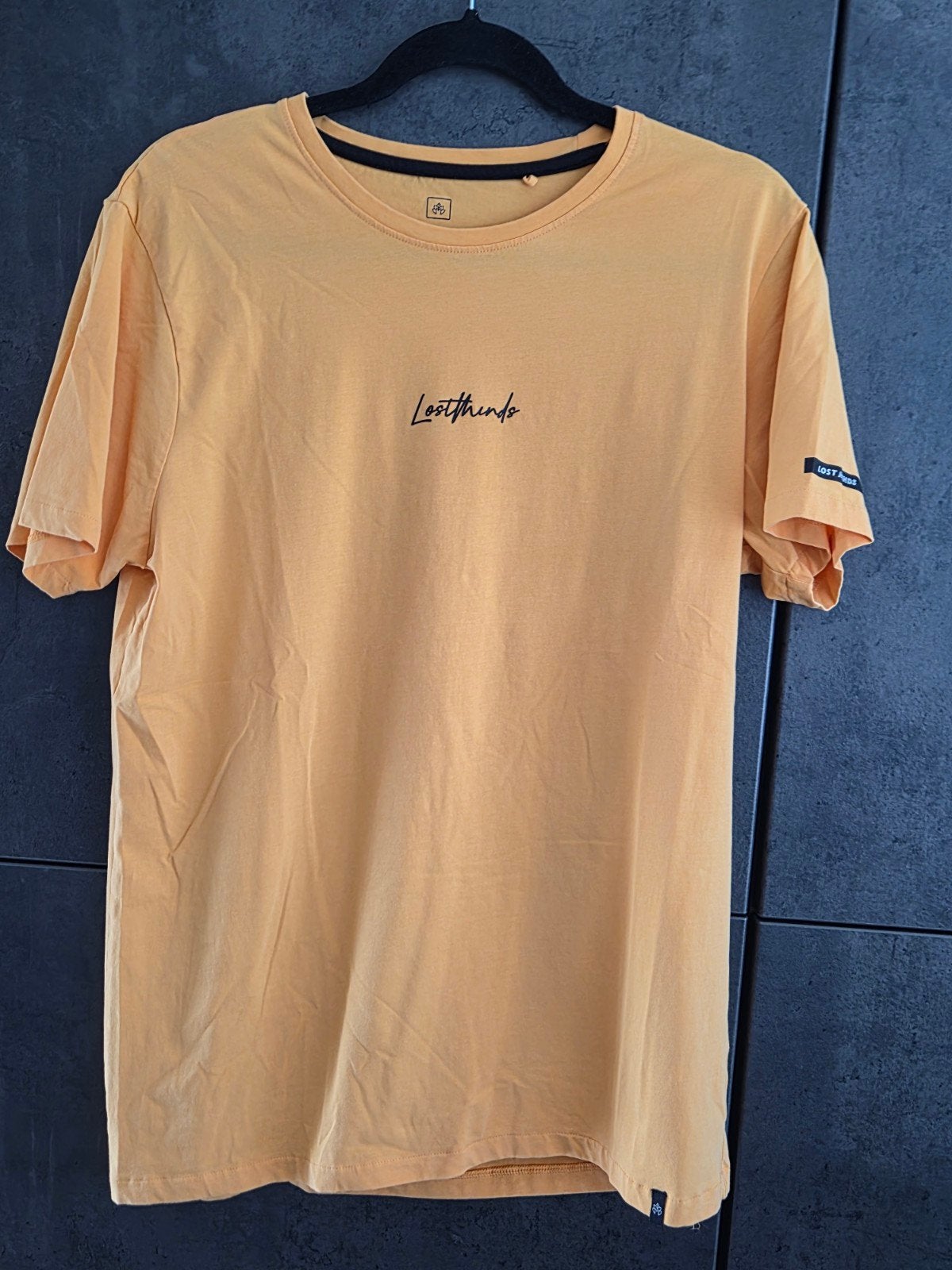 Lost Minds heren t-shirt - Maat L, Maat 52/54 (L), Geel, Lost Minds, Ophalen of Verzenden