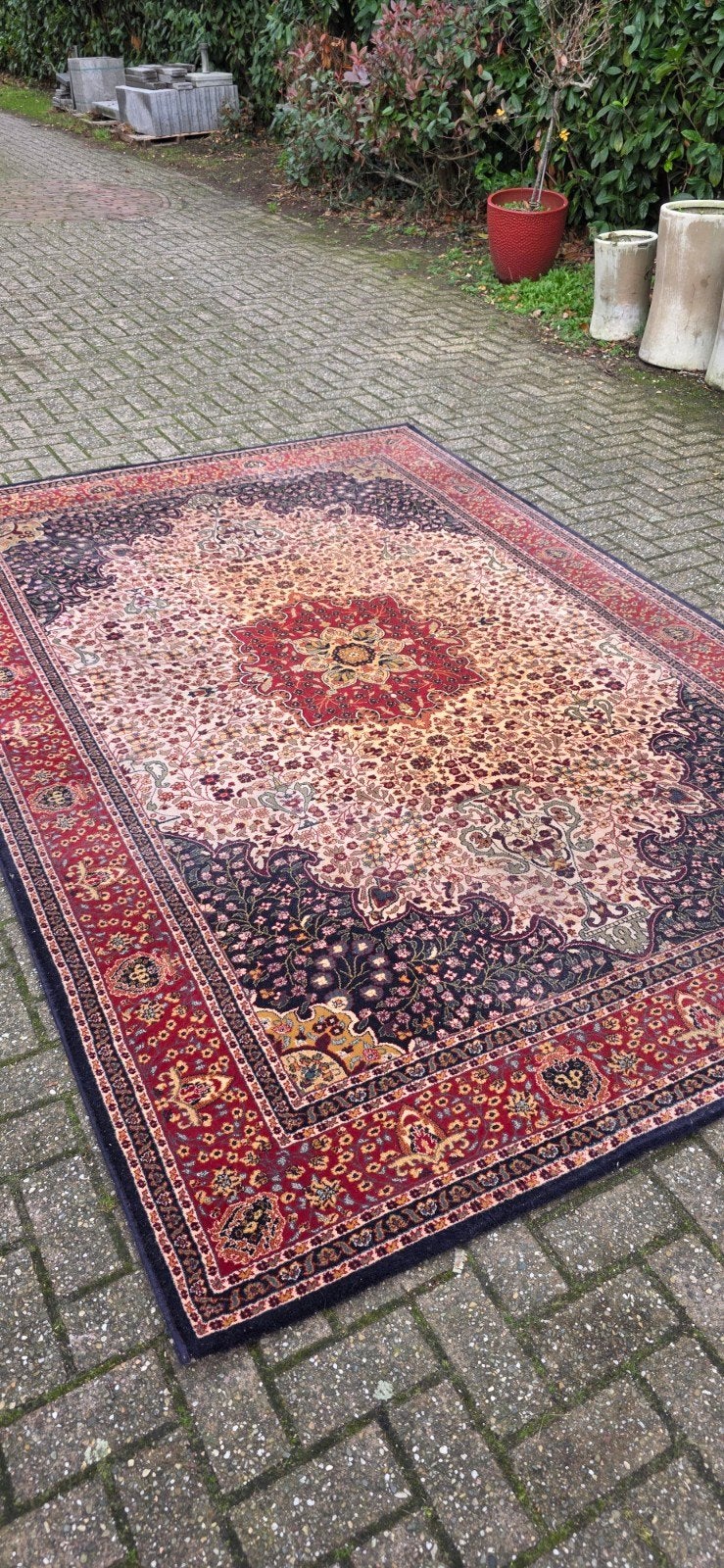 Prachtig groot vintage Perzisch wollen tapijt 300x200, Perzisch, 200 cm of meer, Ophalen of Verzenden, Zo goed als nieuw