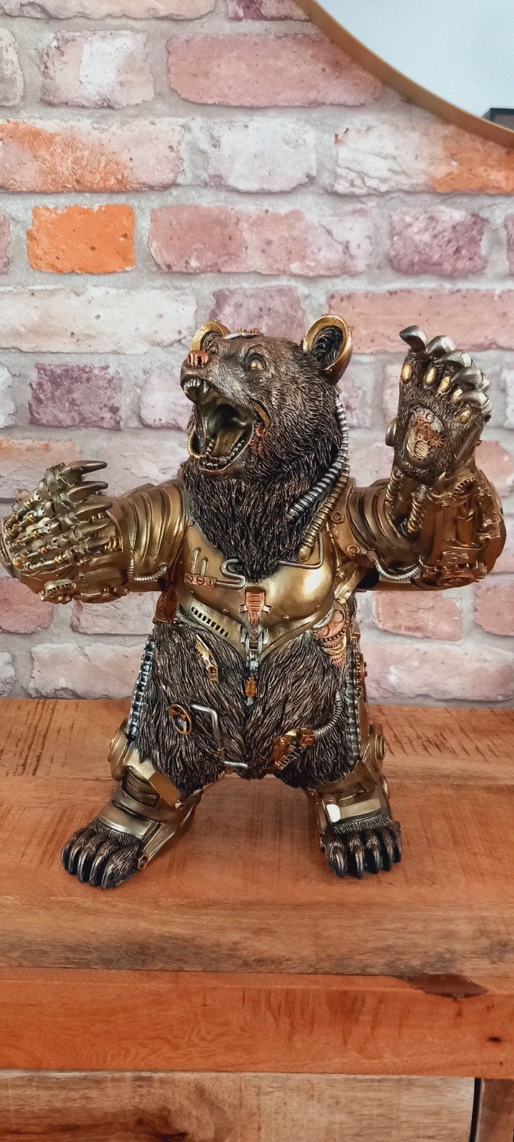 Steampunk:Grote 35cm Grizzly Beer♥️SALE VERKOOP♥️, Verzamelen, Beelden en Beeldjes, Ophalen of Verzenden, Dier
