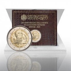 2 Euro Vaticaan 2023 in BU Blister - Alessandro Manzoni, Ophalen of Verzenden, Vaticaanstad, 2 euro, Losse munt