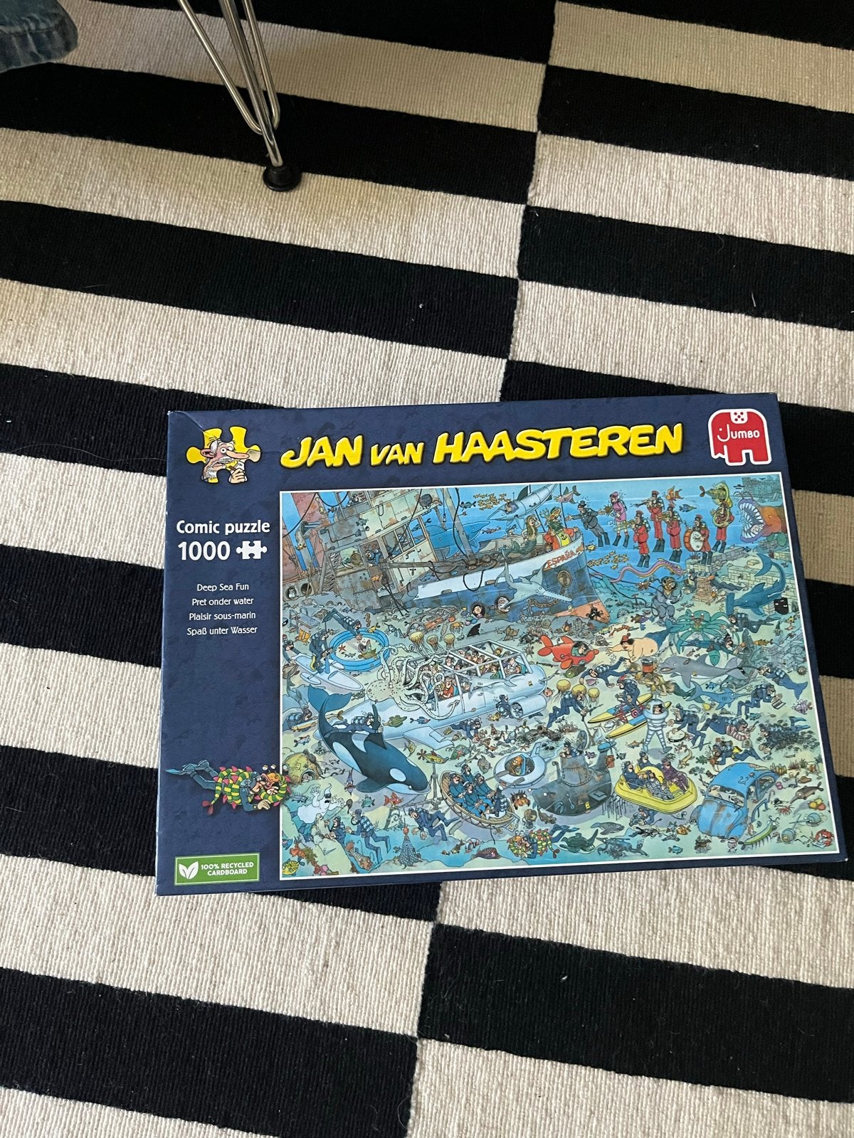 Jan van Haasteren Comic Puzzel - Deep Sea Fun 1000 stukjes, Ophalen of Verzenden, 500 t/m 1500 stukjes, Zo goed als nieuw, Legpuzzel