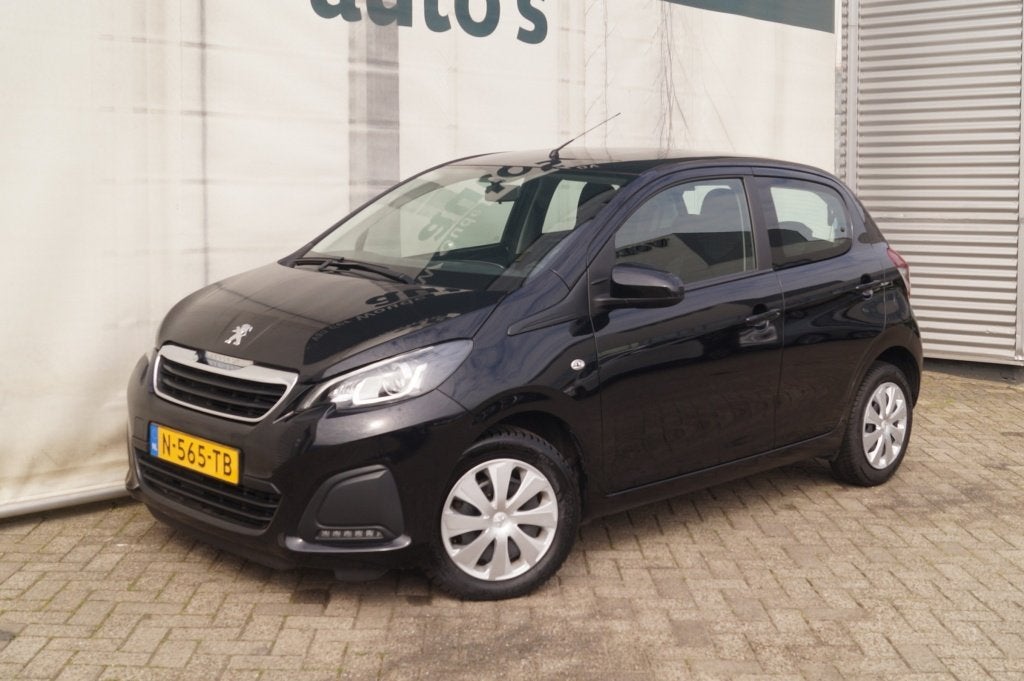 Peugeot 108 1.0 e-VTi Active 5-drs -AIRCO-DAB-LED-, Auto's, Gebruikt, Euro 6, 4 stoelen, Zwart
