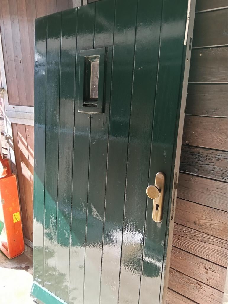 Zware deur hardhout, Doe-het-zelf en Verbouw, Ophalen of Verzenden, Gebruikt, Binnendeur, 200 tot 215 cm