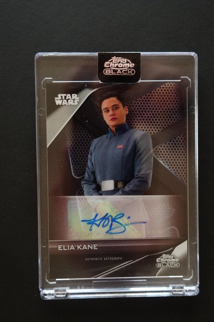 Elia Kane 2023 Topps Chrome Black Star Wars Auto #A-KO, Ophalen of Verzenden, Nieuw, Overige typen