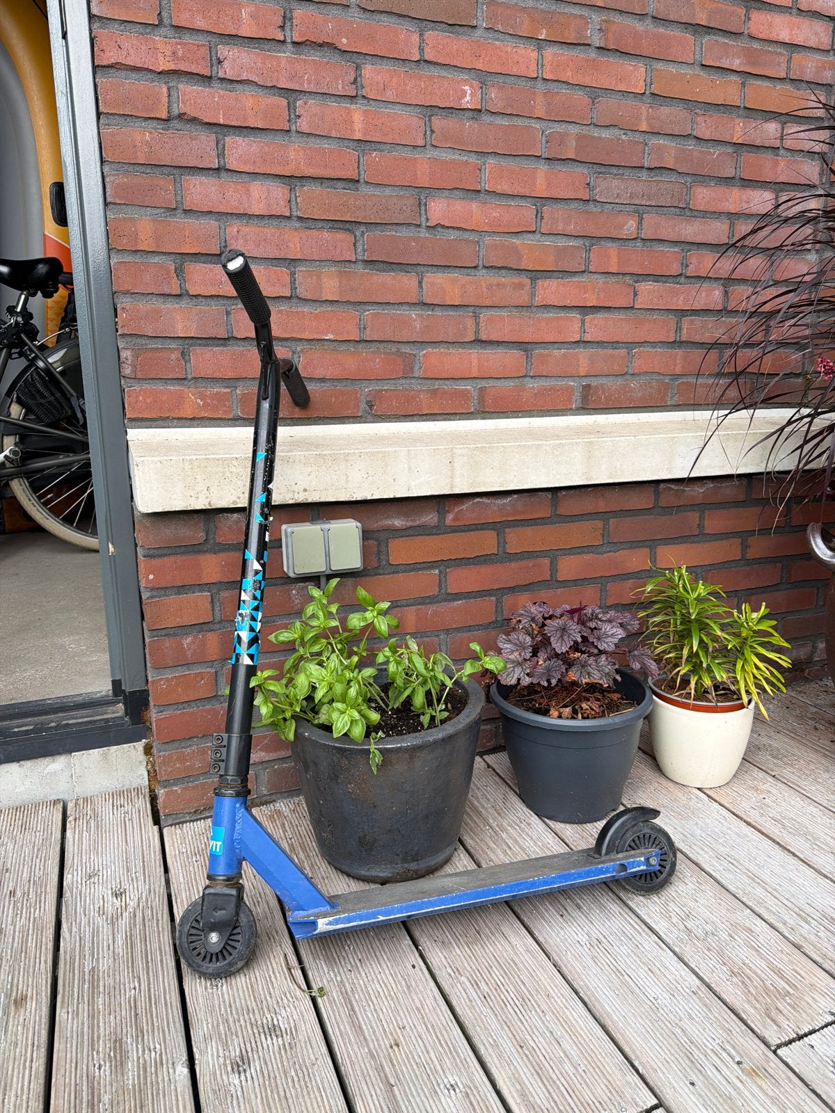 Blauwe Crivit step - Gebruikt maar functioneel, Ophalen, Gebruikt, Gewone step
