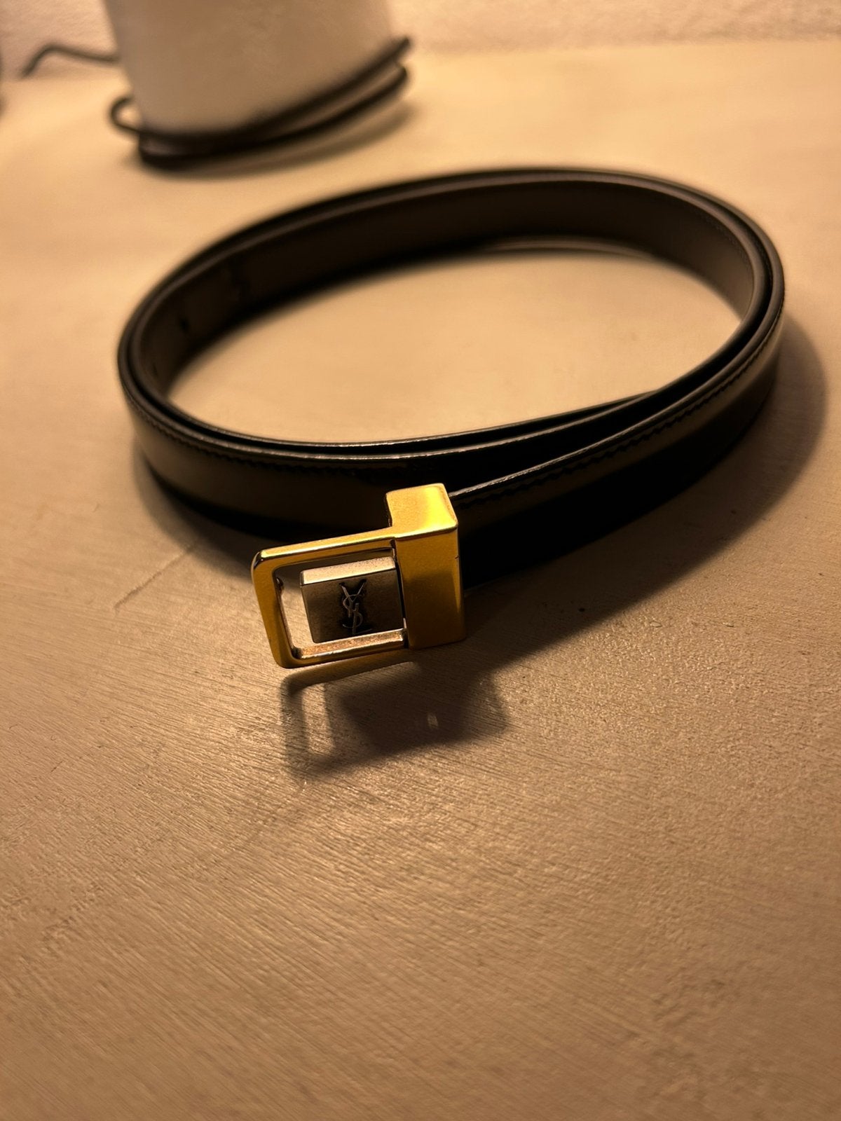 Saint Laurent - La 66 Riem - Patentleer - Maat 85, Kleding | Dames, Riemen en Ceinturen, Gedragen, Heupriem, 80 tot 90 cm, Minder dan 3 cm