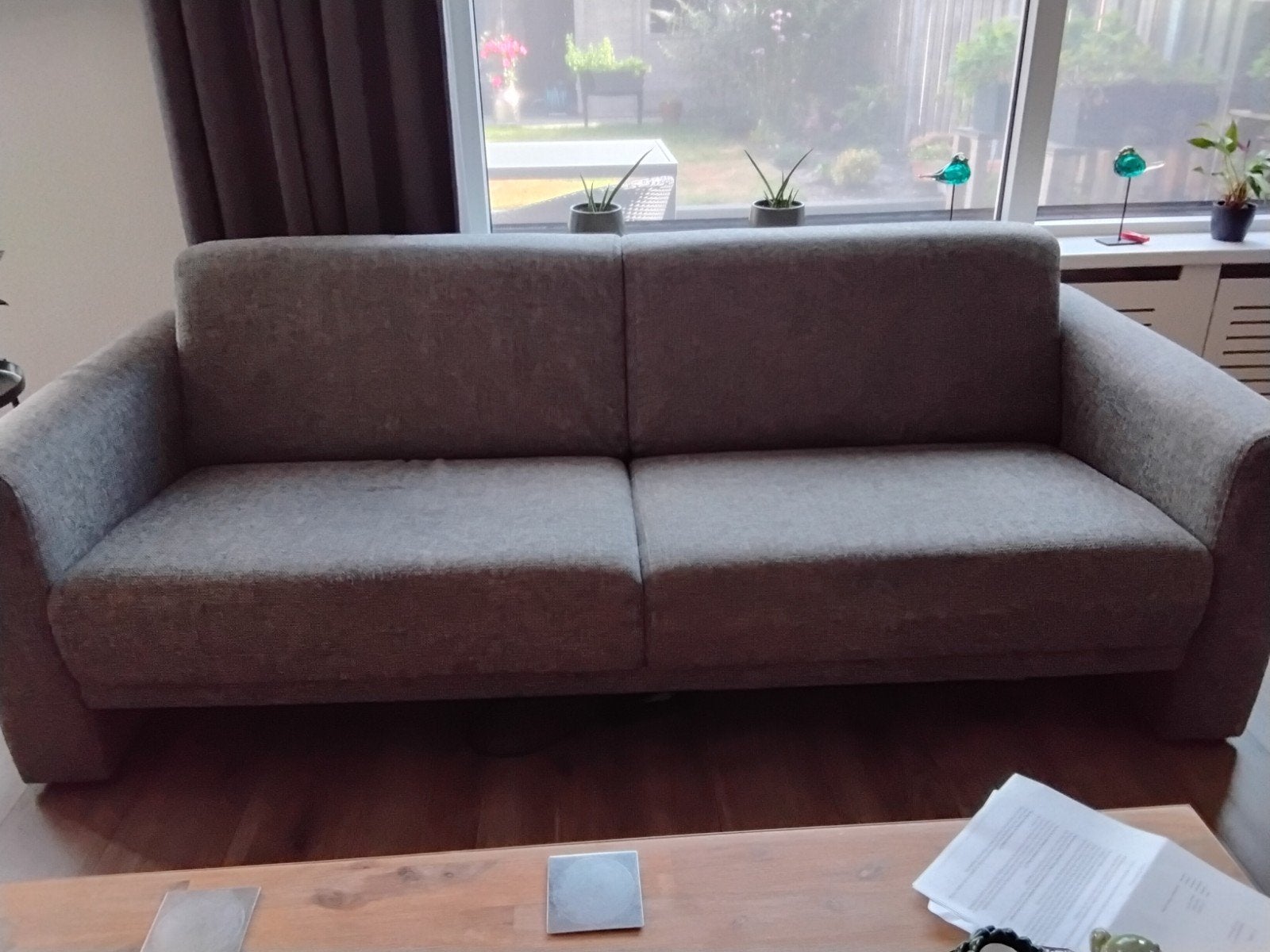 Gratis af te halen  2 banken, Huis en Inrichting, Banken | Bankstellen, Ophalen, Gebruikt, 75 tot 100 cm, Minder dan 150 cm