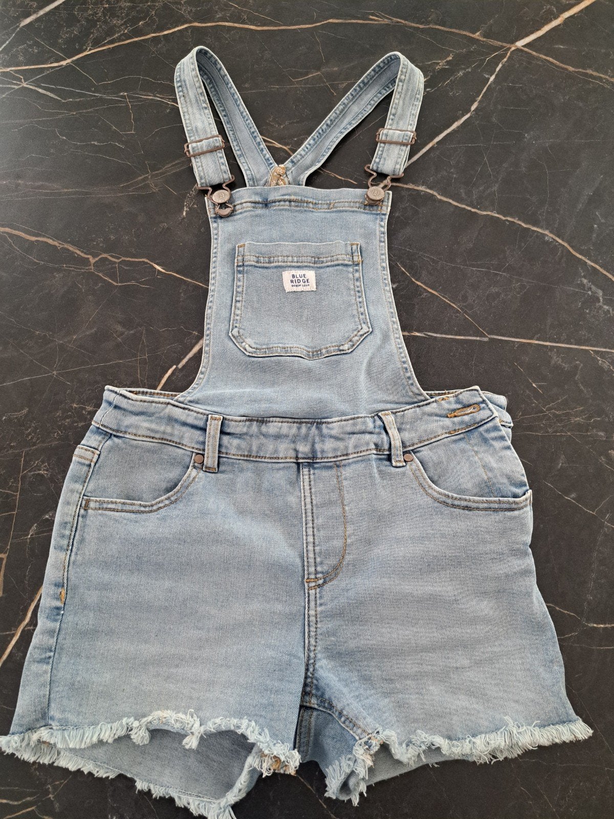 WE spijker tuinbroek short maat 158, Broek, Meisje, Ophalen of Verzenden, Zo goed als nieuw
