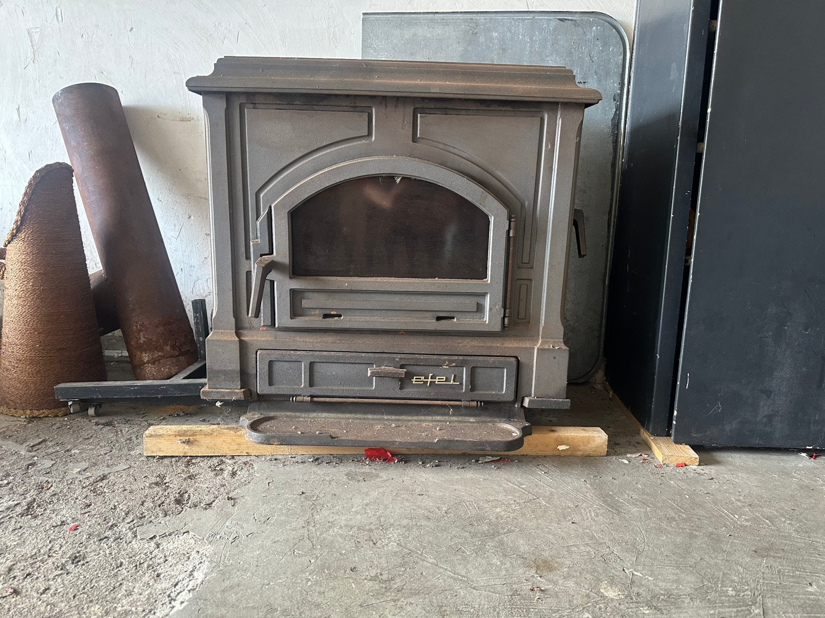 Kachel, Huis en Inrichting, Kachels, Ophalen, Gebruikt, Vrijstaand, Hout