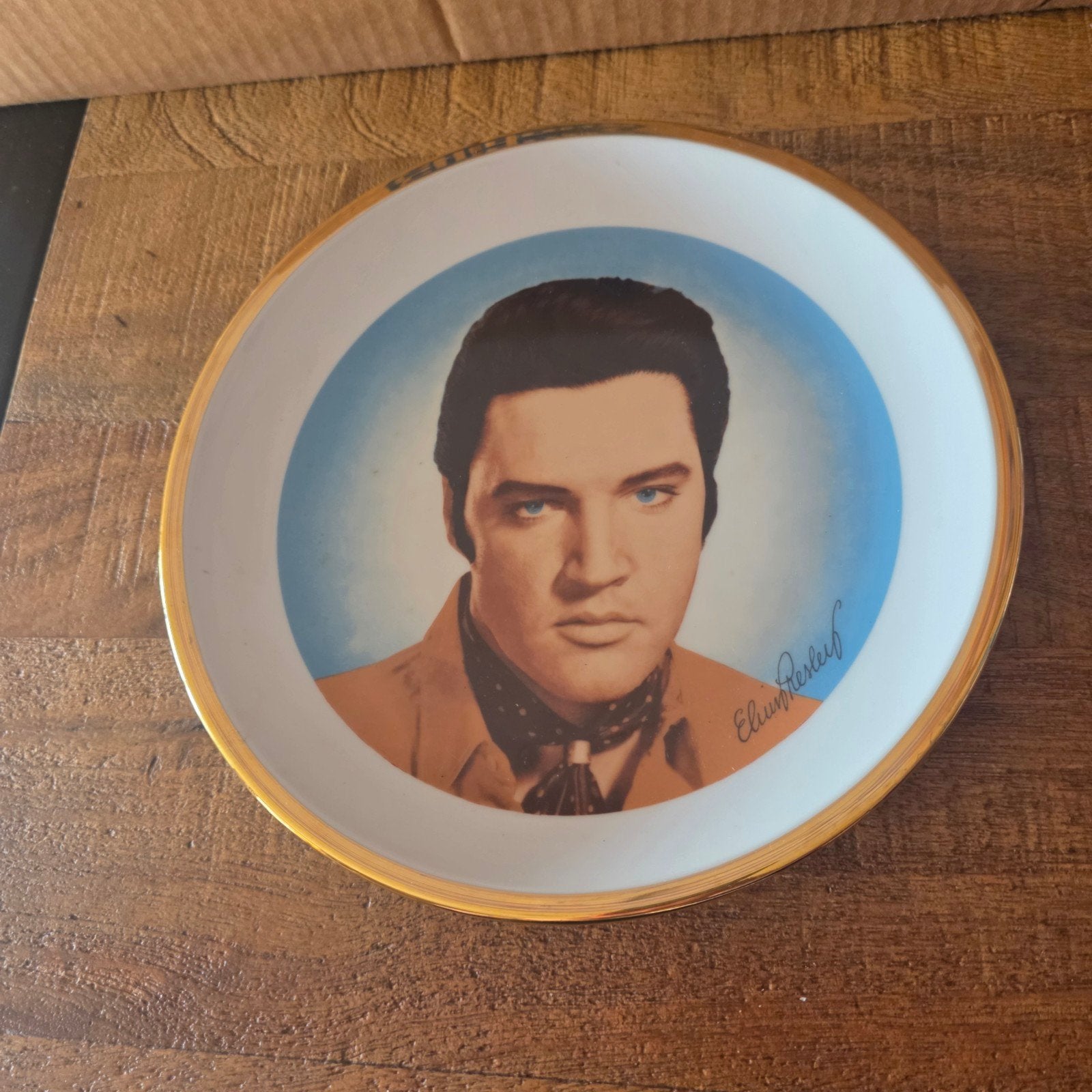 Elvis Presley decoratief bord - Vintage verzamelobject, Ophalen of Verzenden
