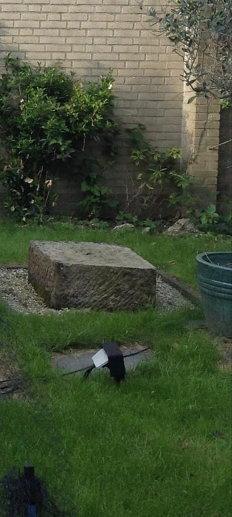 Vierkante Bentheimer steen, waterpartij, Tuin en Terras, Tuinbeelden, Steen, Ophalen