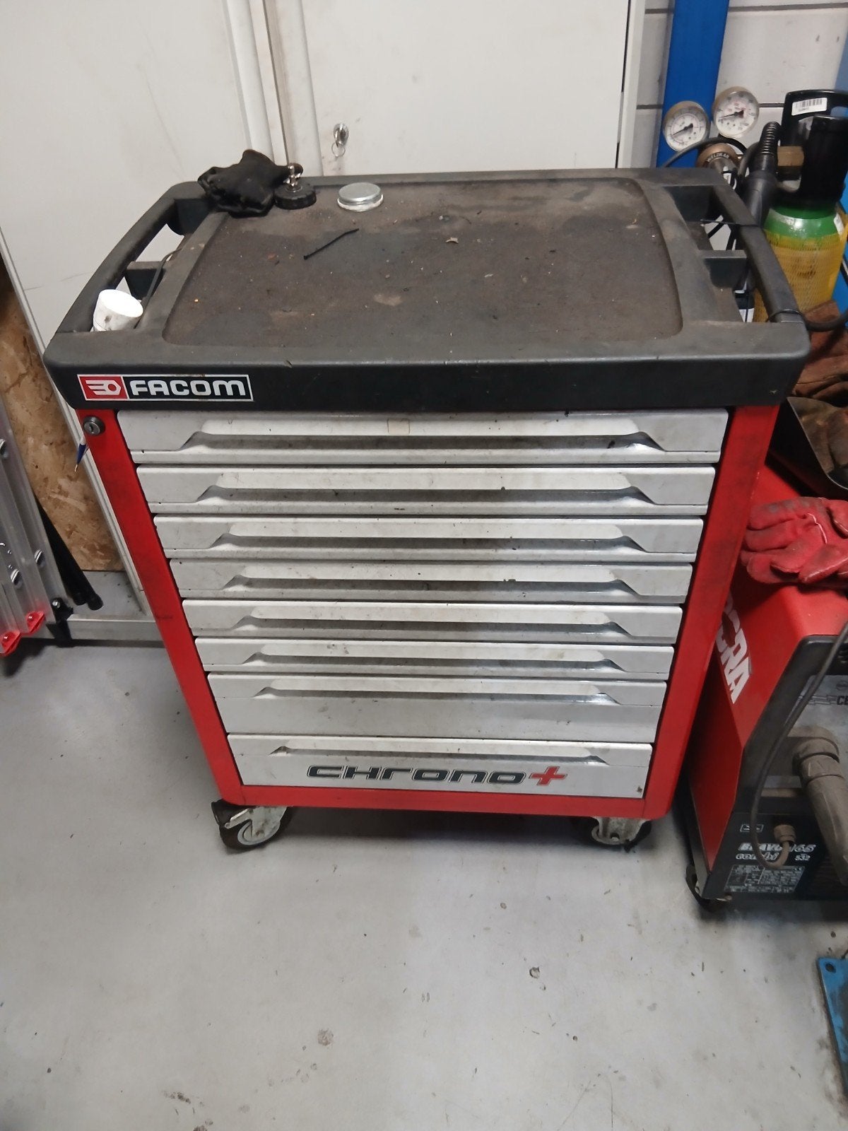 Facom Chrono+ gereedschapswagen met gereedschap, Ophalen, Gebruikt, Gereedschapsopslag, Facom