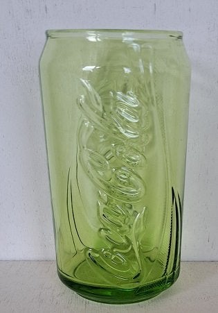 Coca-Cola Glas Blikvorm geel/groen McDonald, Ophalen of Verzenden, Zo goed als nieuw, Gebruiksvoorwerp