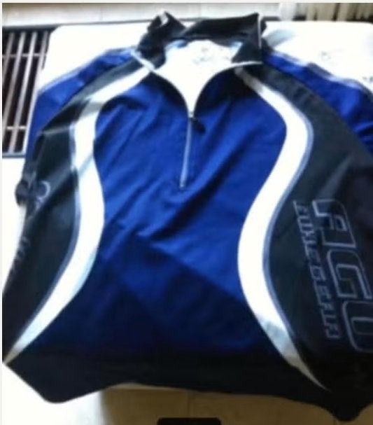 Heren fietstrui merk AGU blauw mt xl, Heren, Ophalen of Verzenden, Zo goed als nieuw, XL
