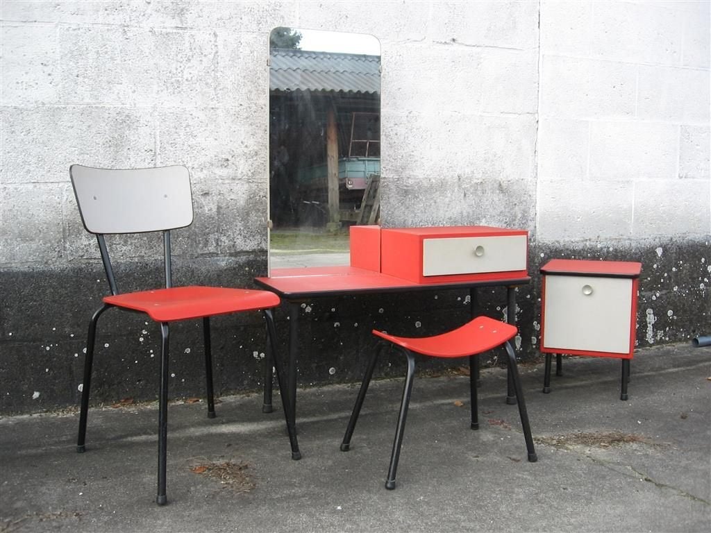 Kinderkamer kaptafelset '60s ( Retro/Vintage/Design ), Ophalen, Gebruikt, Jongetje of Meisje