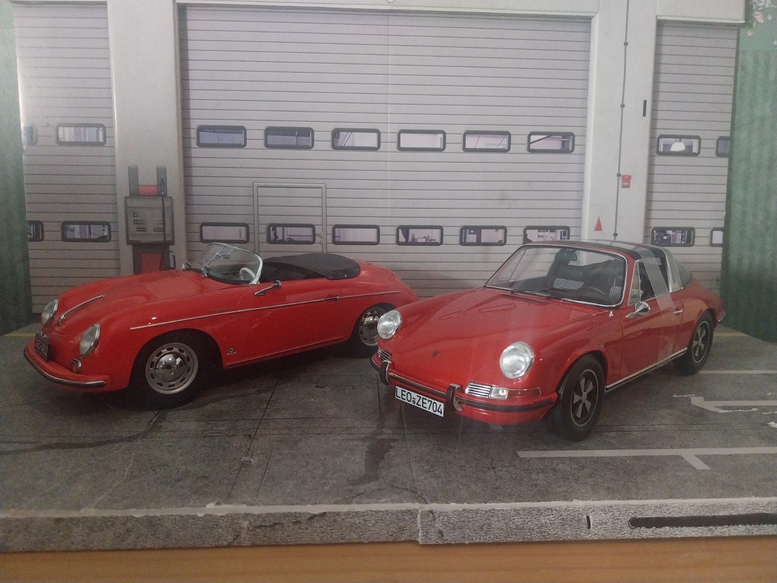 Porsche 911 targa 1971 en 356 speedster 1954, Ophalen of Verzenden, Nieuw, Auto, Norev