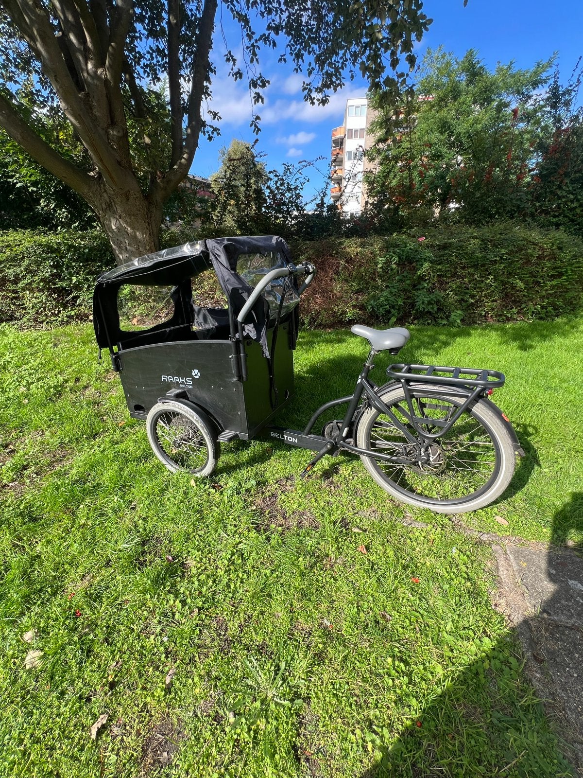 Zo goed als nieuwe elektrische bakfiets, Huif, Ophalen, Overige merken, 1 kind