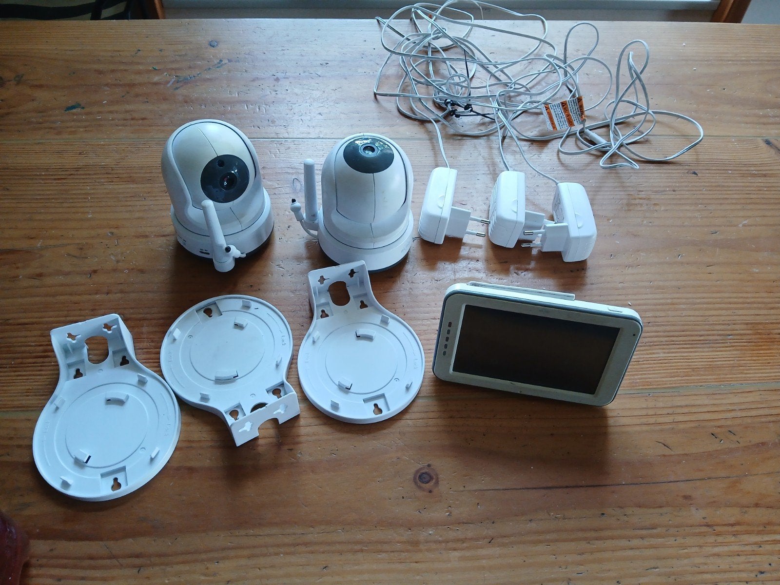 Complete ELRO BC3000 Babyfoon Set met 2 Camera’s, Ophalen, Gebruikt, 100 tot 250 meter, Camera