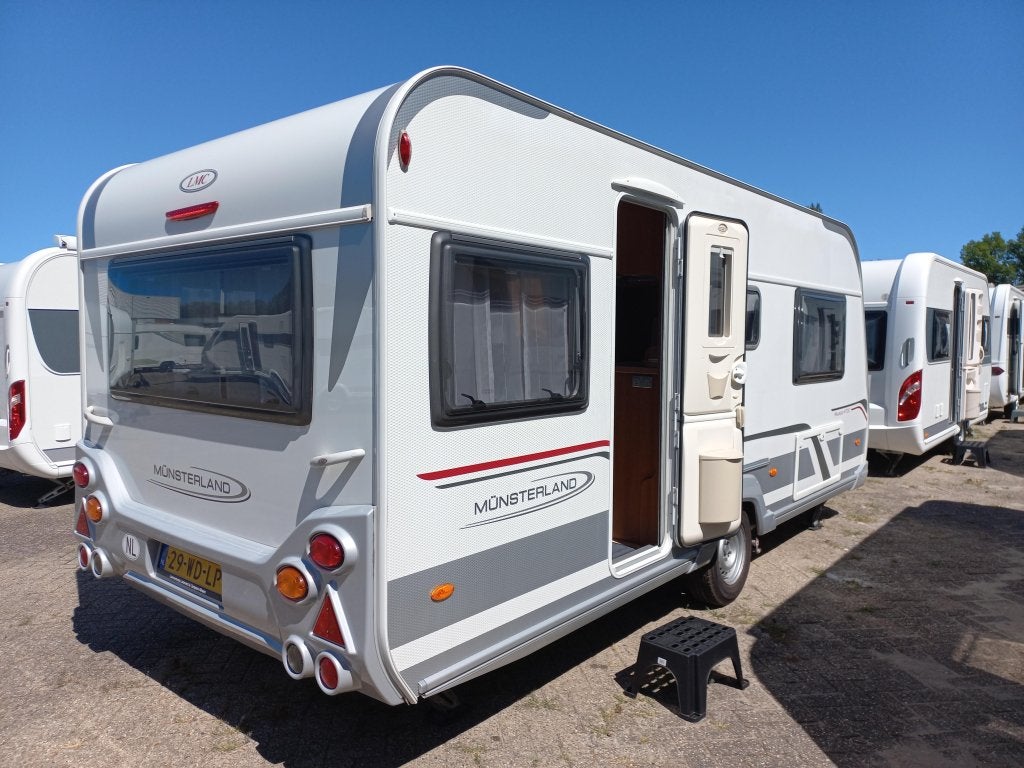 LMC Musica 470 E Unico-mover-fietsdrag-etc, Caravans en Kamperen, Caravans, Overige typen, Bedrijf, Treinzit, Schokbreker
