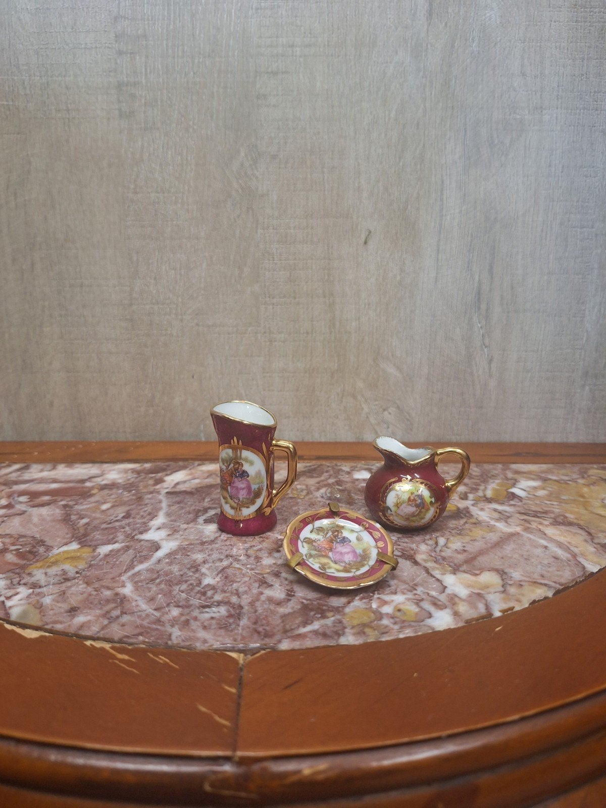 Limoges  porselein miniatuur, Ophalen of Verzenden
