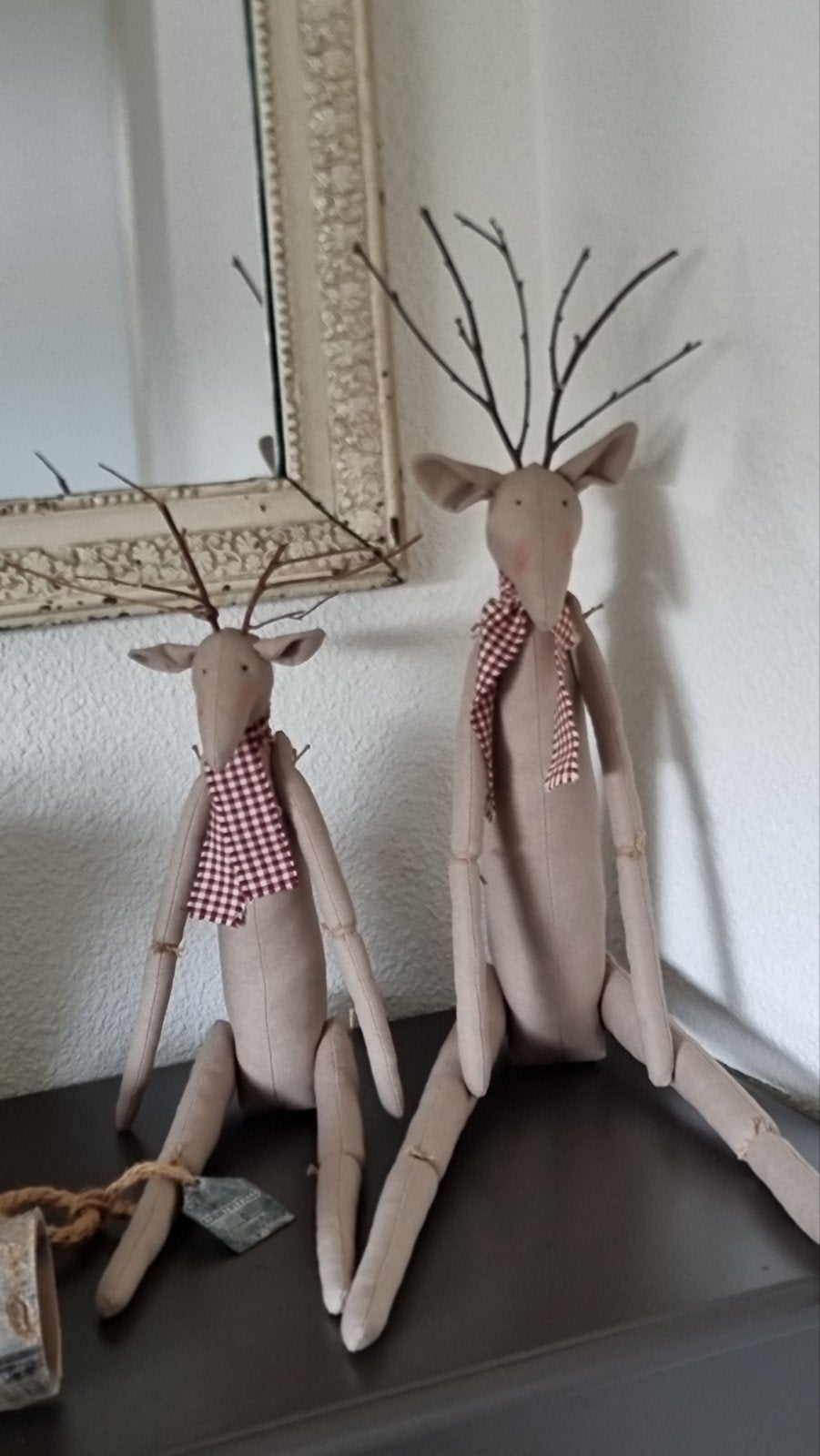 Luxe Handgemaakte set Rendieren/Hert in Scandinaviëse stijl., Verzenden, Nieuw