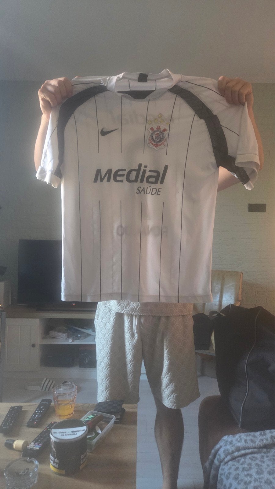 Corinthians Ronaldo #9 Voetbalshirt - Zo goed als nieuw, Wit, Nike, Overige maten, Ophalen of Verzenden