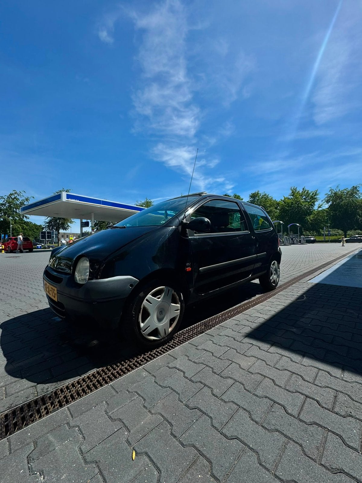 Renault Twingo 1.2 16V Dyna 2005 2002 Zwart, Auto's, Voorwielaandrijving, 4 cilinders, 4 stoelen, Zwart