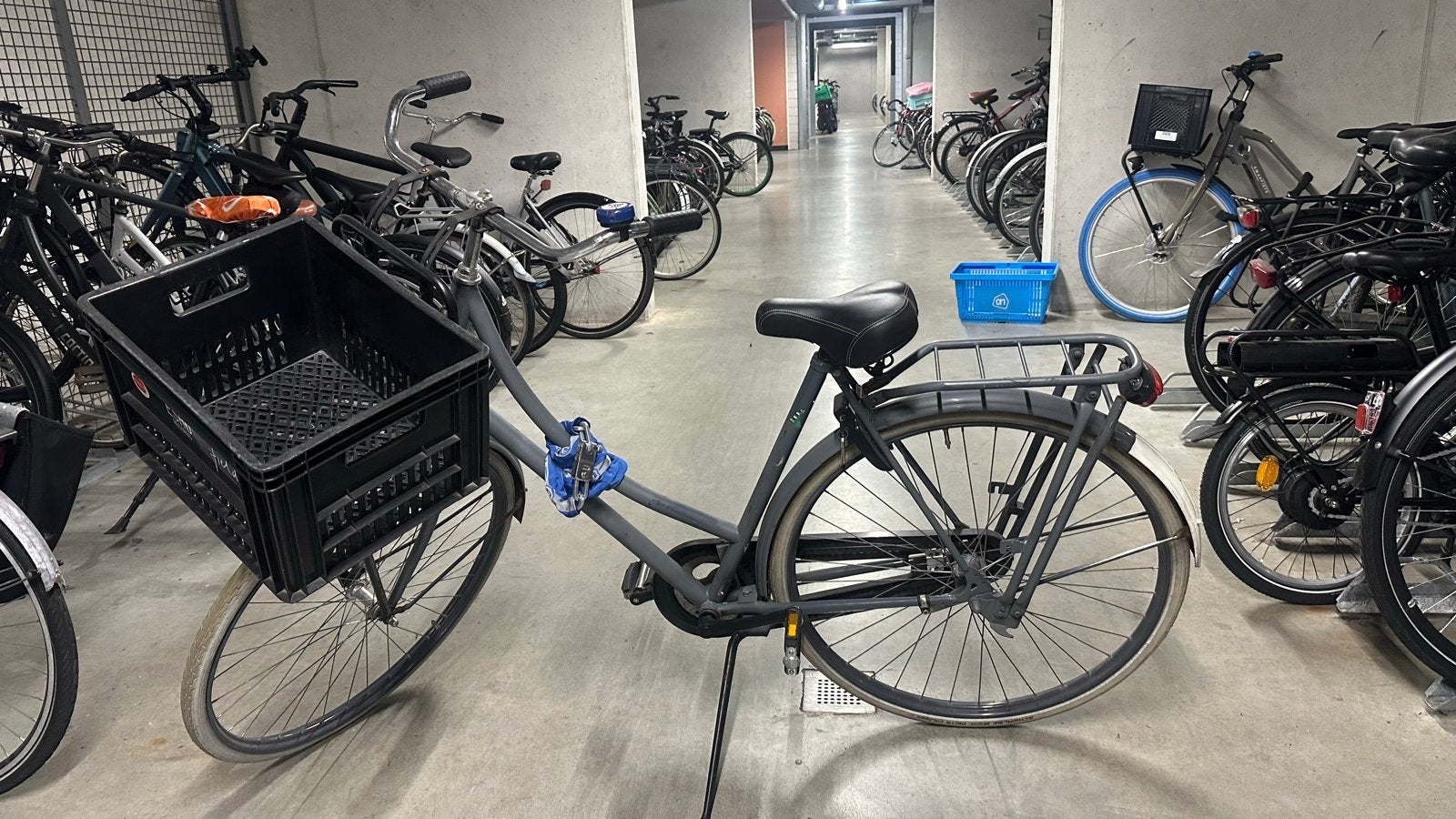 Fiets in uitstekende staat met mandje, Terugtraprem, Ophalen, Overige merken, 53 tot 56 cm