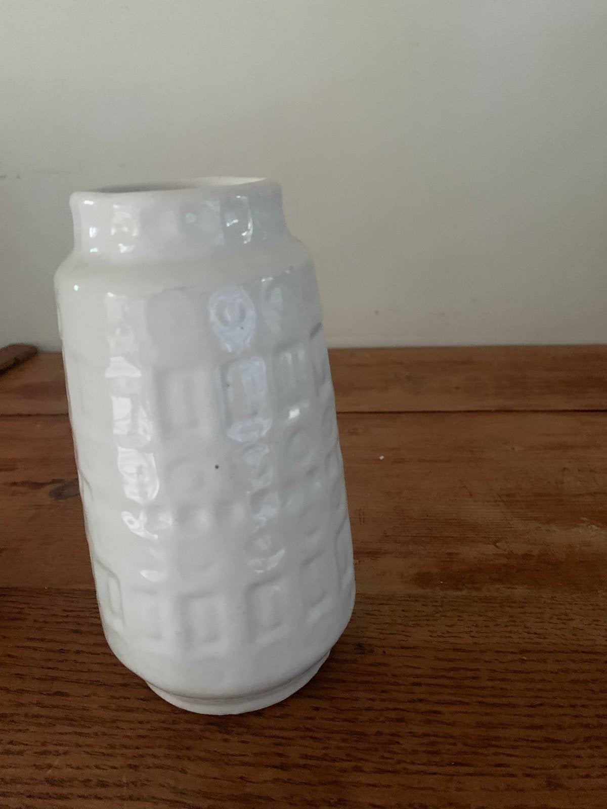 Vintage Witte vaas west germany, Ophalen of Verzenden