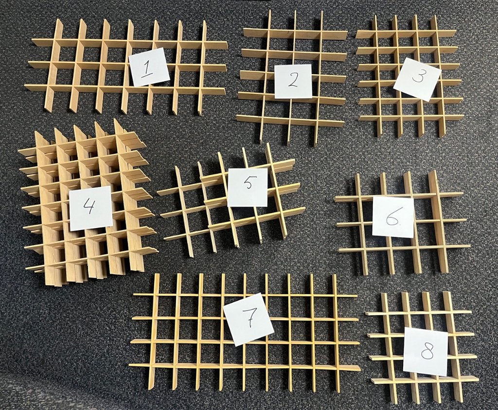 Rekjes - vakverdeling letterbak schotjes latjes wandrekje, Ophalen of Verzenden, Zo goed als nieuw