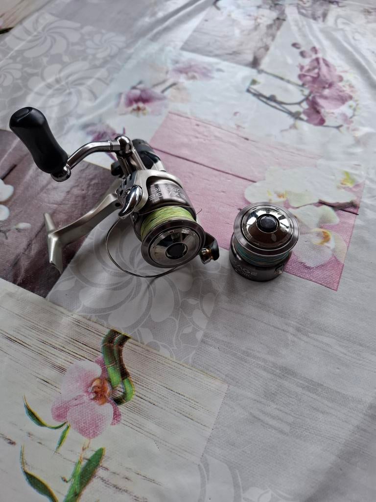 Shimano spinmolen + MATRIX schepnet, Ophalen, Molen