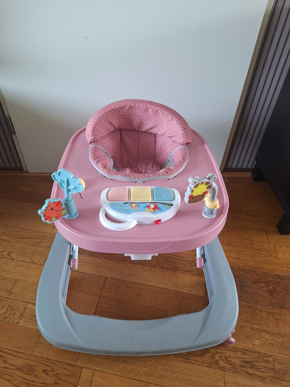 Loopwagen met geluid en muziek - Roze, Kinderen en Baby's, Ophalen, Zo goed als nieuw, Overige typen, Met licht
