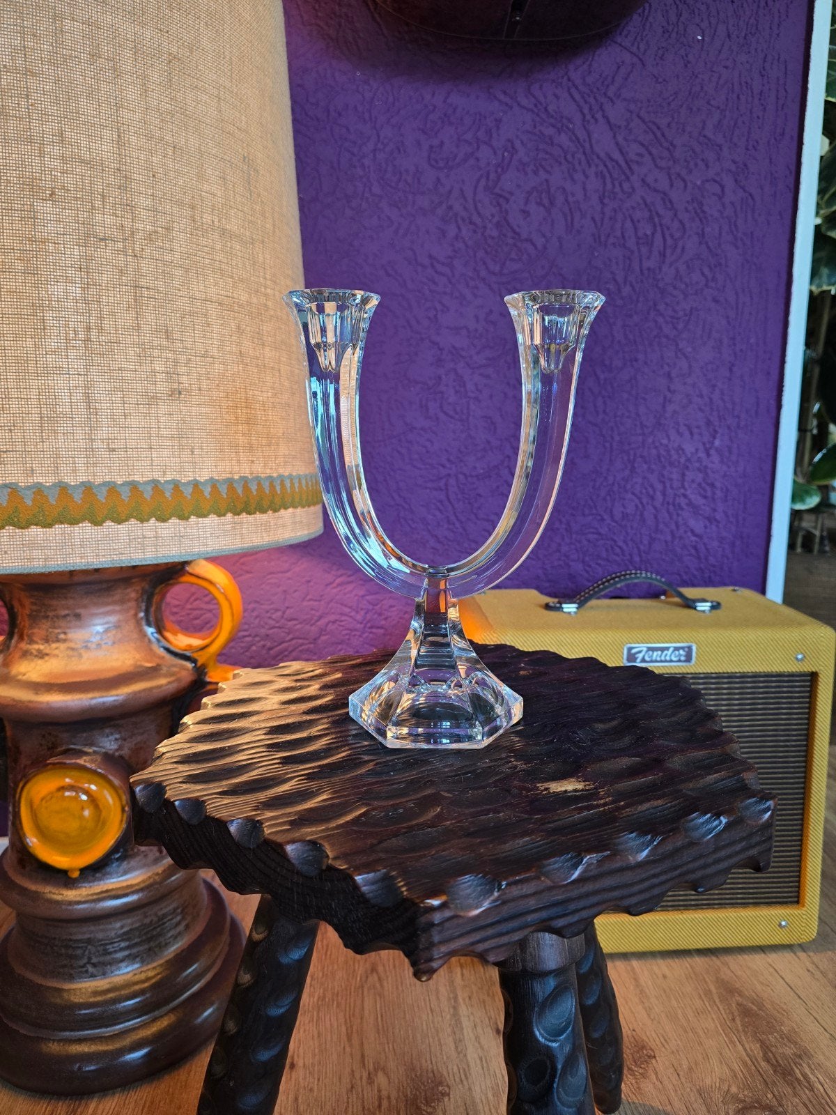 Nachtmann Bleikristal Kandelaar – Dubbele Kandelaar – 24 cm, Antiek en Kunst, Ophalen of Verzenden, Kristal