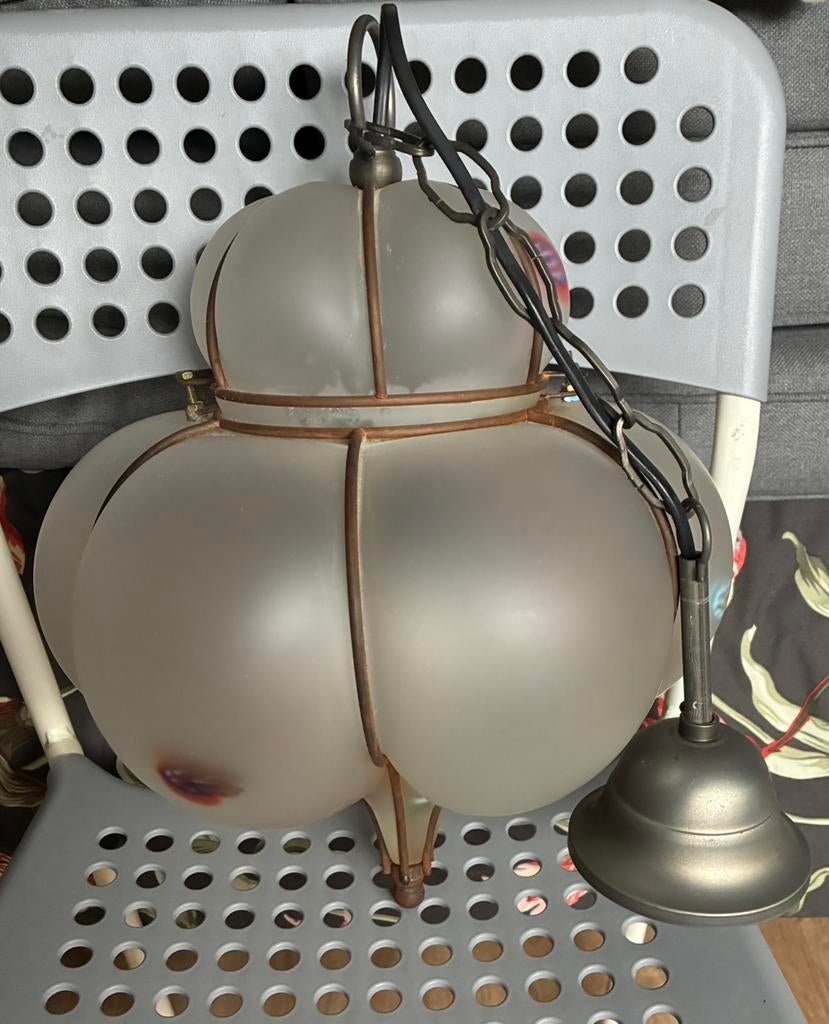 Glazen hanglamp., Ophalen, Design., Minder dan 50 cm, Glas